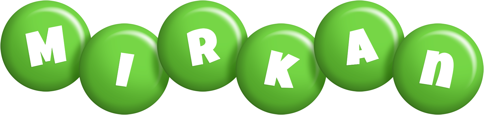 Mirkan candy-green logo