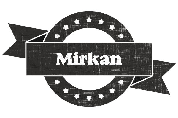 Mirkan grunge logo