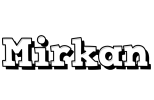 Mirkan snowing logo