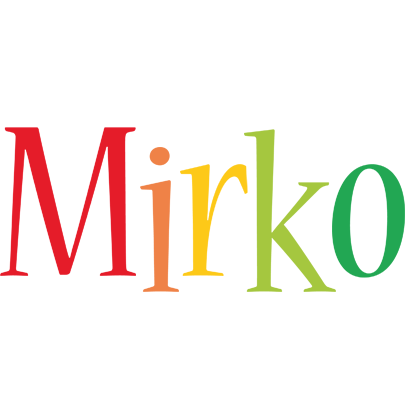 Mirko birthday logo