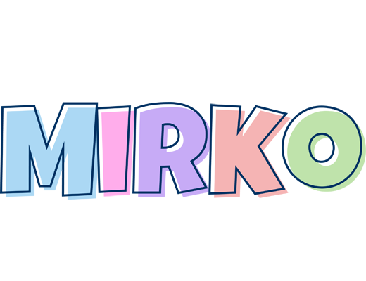 Mirko pastel logo