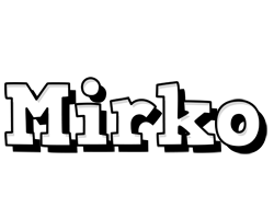 Mirko snowing logo