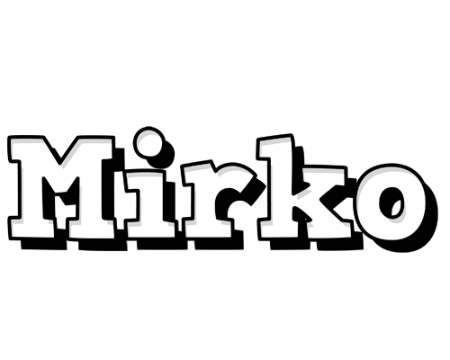 Mirko snowing logo