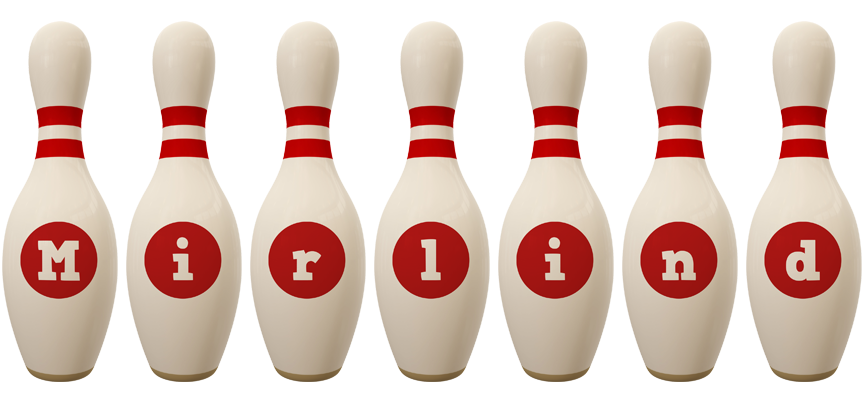 Mirlind bowling-pin logo