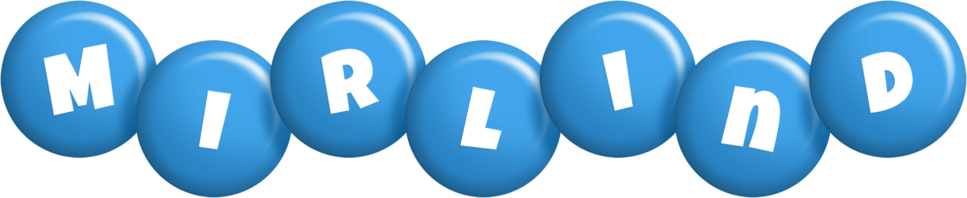 Mirlind candy-blue logo