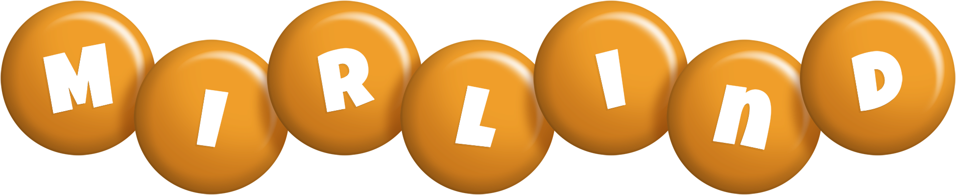 Mirlind candy-orange logo