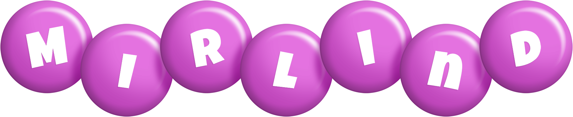 Mirlind candy-purple logo