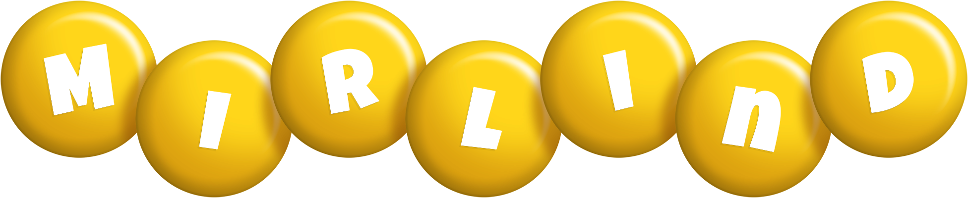 Mirlind candy-yellow logo