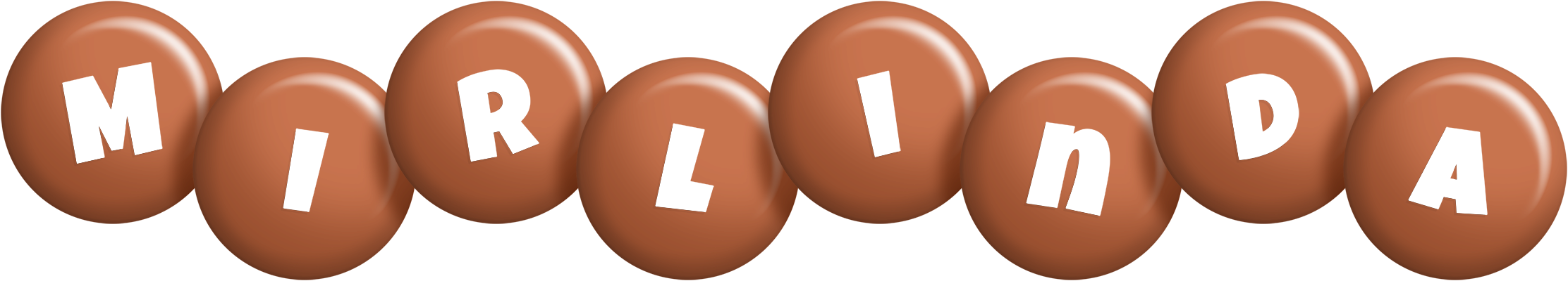 Mirlinda candy-brown logo