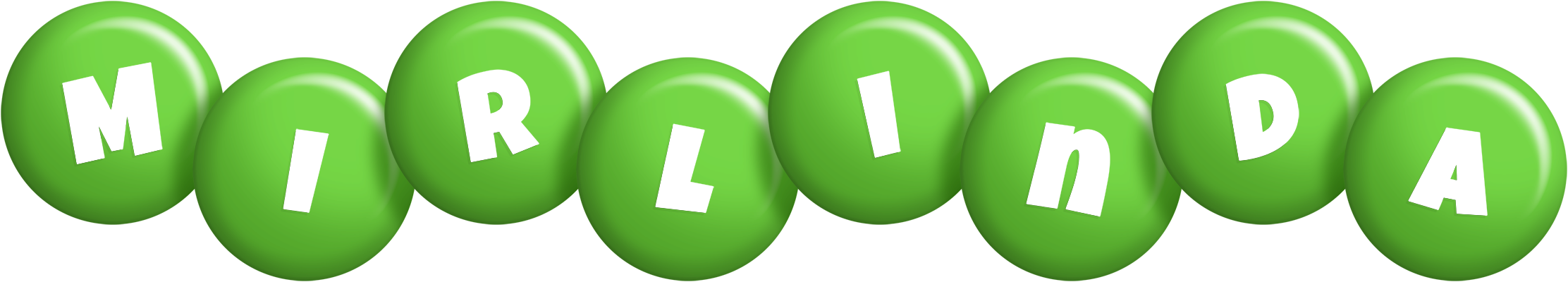 Mirlinda candy-green logo