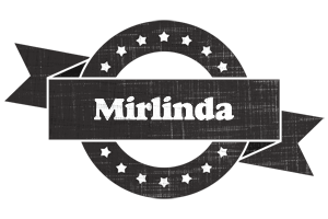 Mirlinda grunge logo
