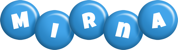 Mirna candy-blue logo