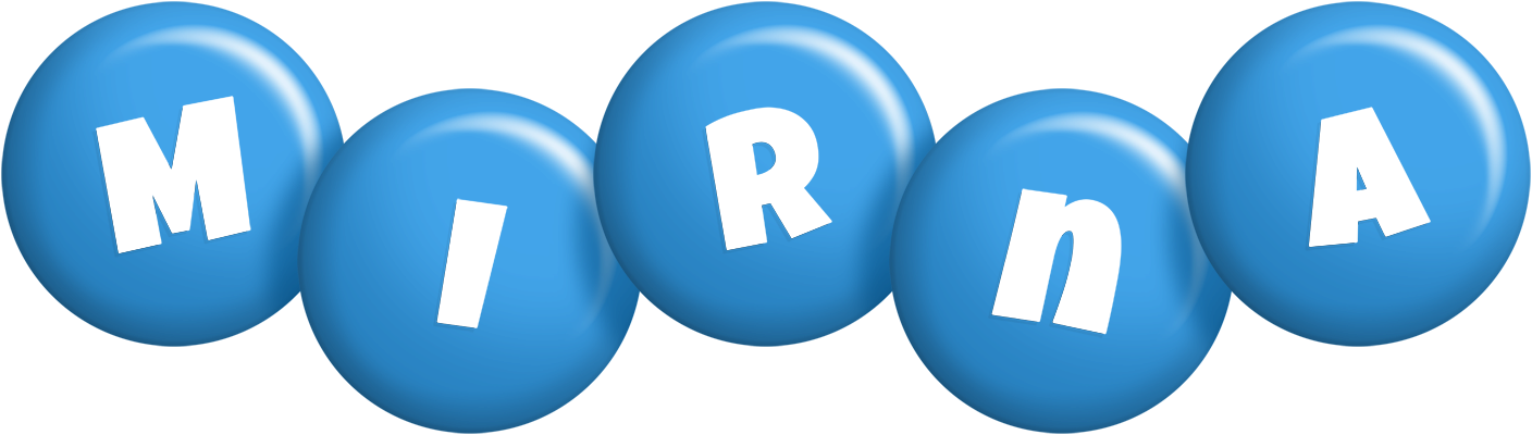 Mirna candy-blue logo