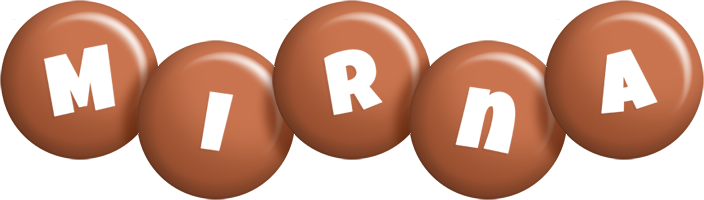 Mirna candy-brown logo