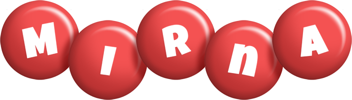 Mirna candy-red logo