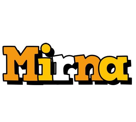 Mirna cartoon logo