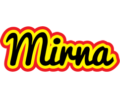 Mirna flaming logo