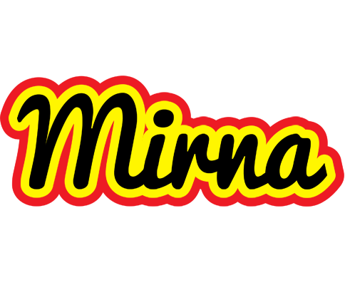 Mirna flaming logo