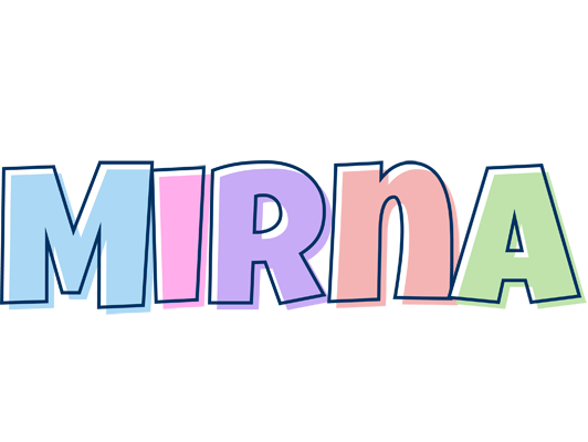 Mirna pastel logo