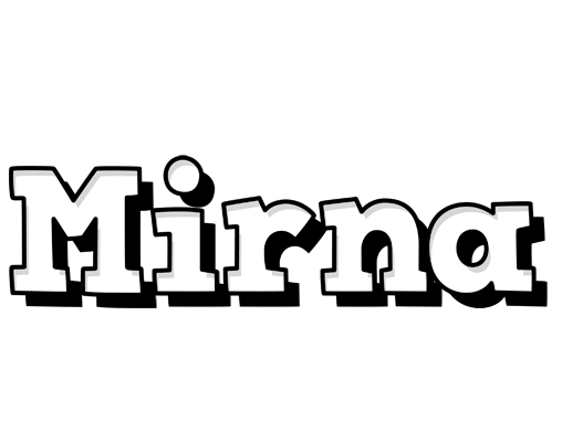 Mirna snowing logo