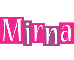 Mirna whine logo
