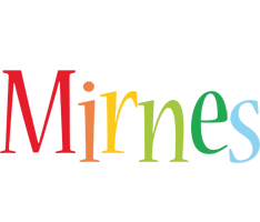 Mirnes birthday logo