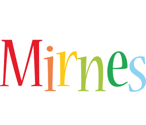 Mirnes birthday logo