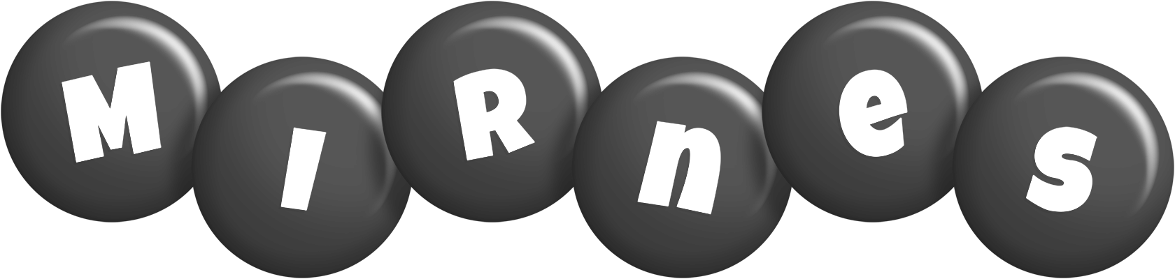 Mirnes candy-black logo