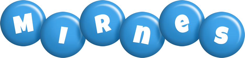 Mirnes candy-blue logo