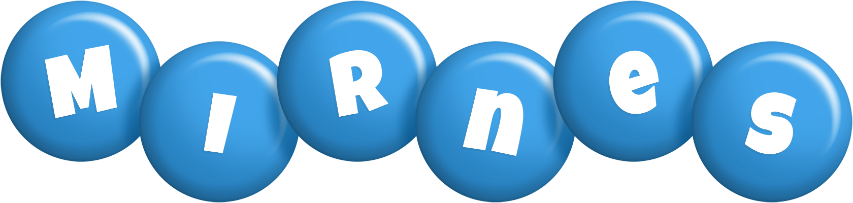 Mirnes candy-blue logo