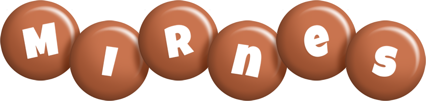 Mirnes candy-brown logo