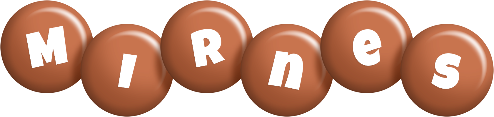 Mirnes candy-brown logo
