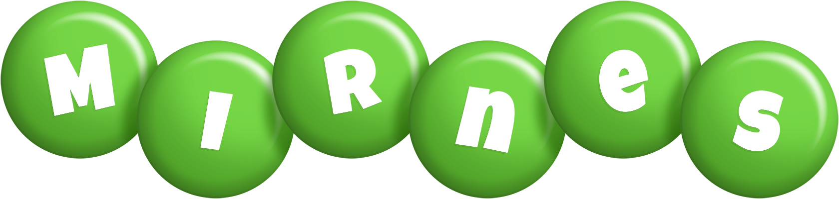 Mirnes candy-green logo