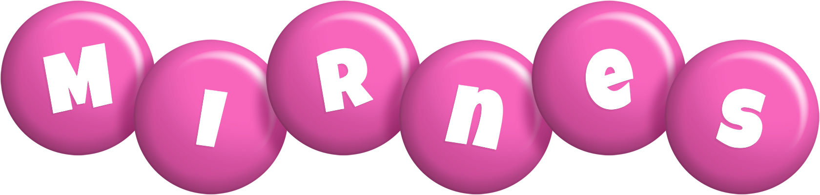Mirnes candy-pink logo