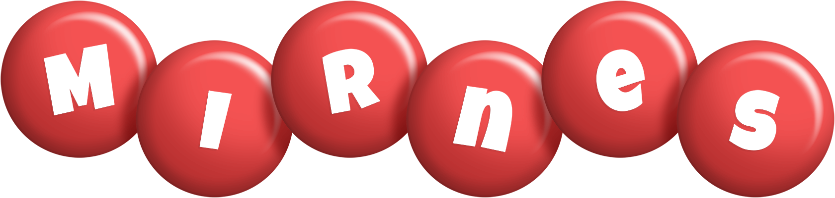 Mirnes candy-red logo