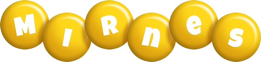 Mirnes candy-yellow logo