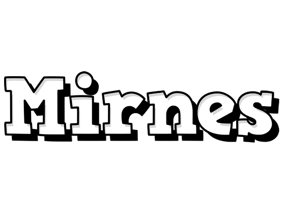 Mirnes snowing logo