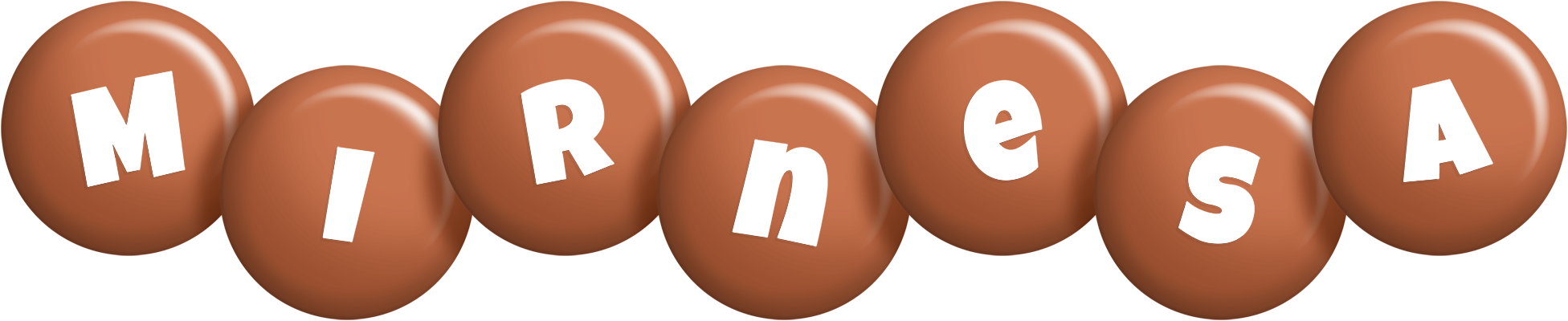 Mirnesa candy-brown logo