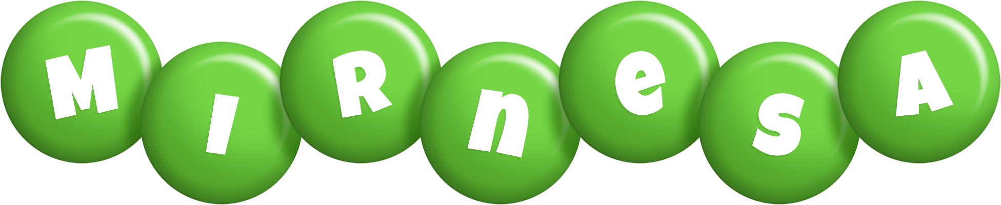 Mirnesa candy-green logo
