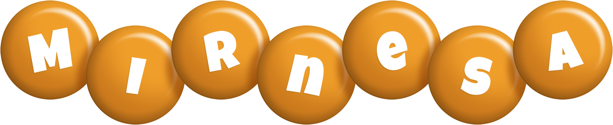 Mirnesa candy-orange logo