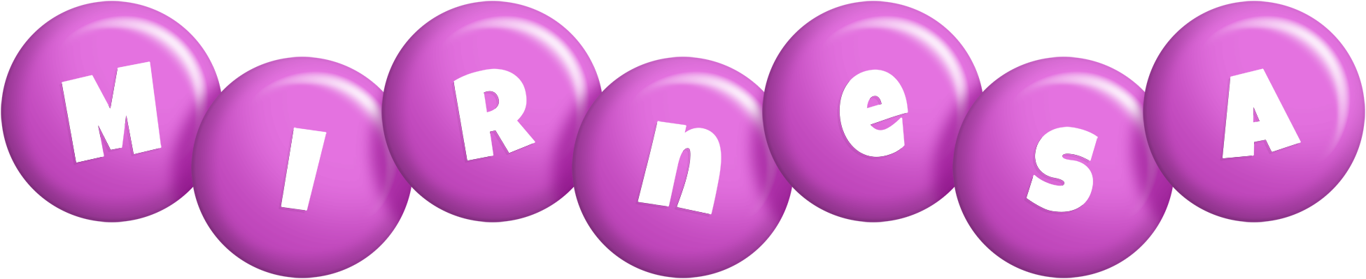 Mirnesa candy-purple logo