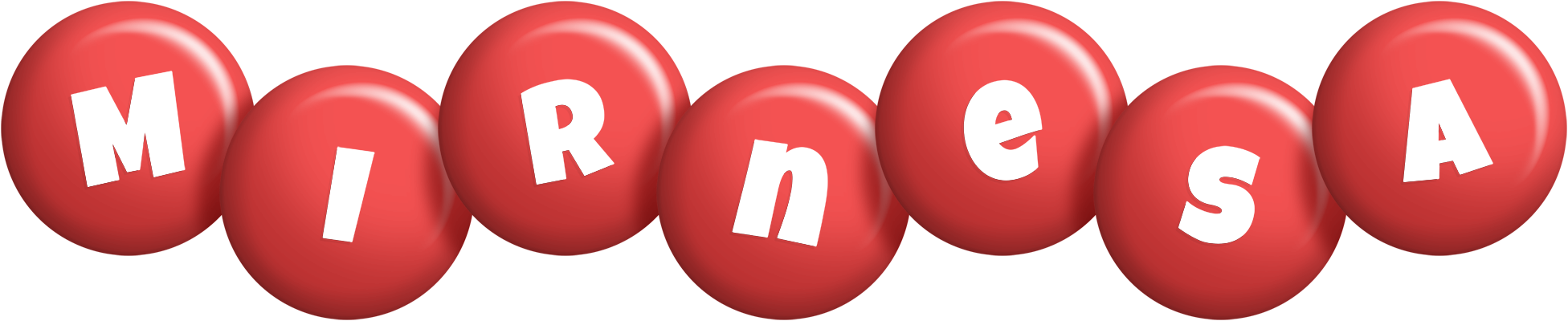 Mirnesa candy-red logo