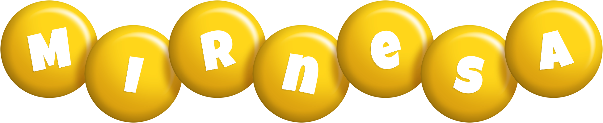Mirnesa candy-yellow logo