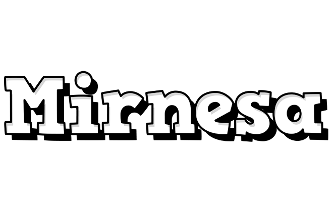Mirnesa snowing logo
