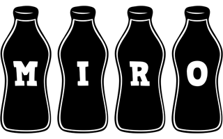 Miro bottle logo