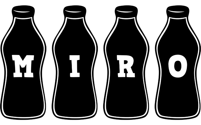 Miro bottle logo