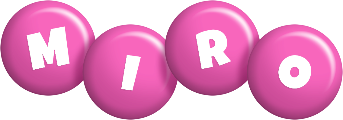 Miro candy-pink logo