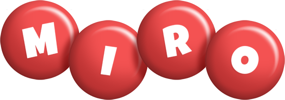 Miro candy-red logo