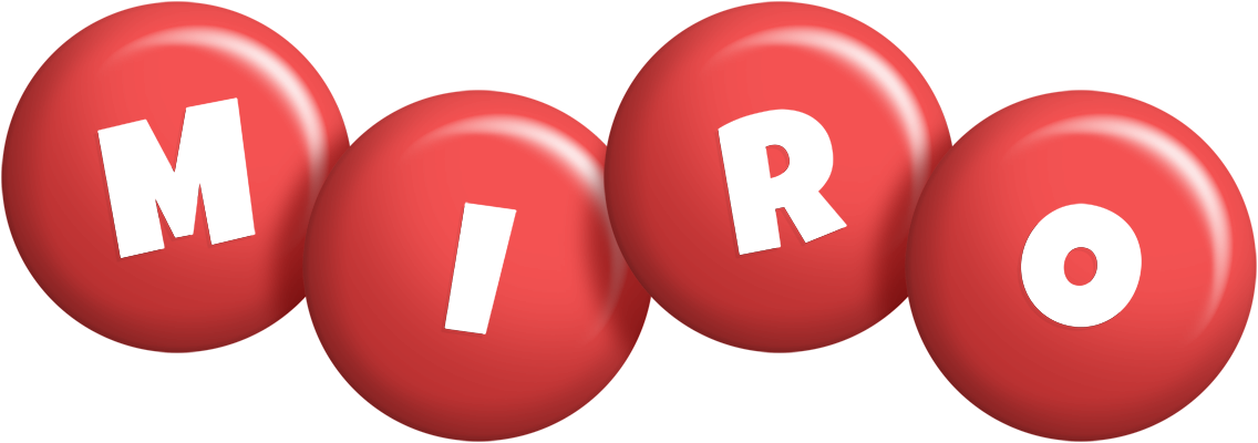 Miro candy-red logo