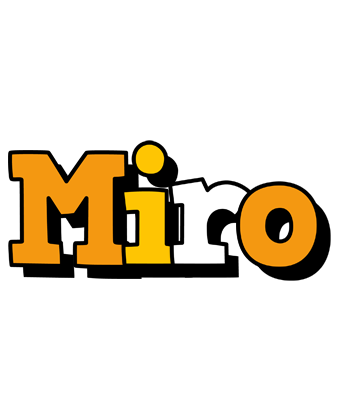 Miro cartoon logo